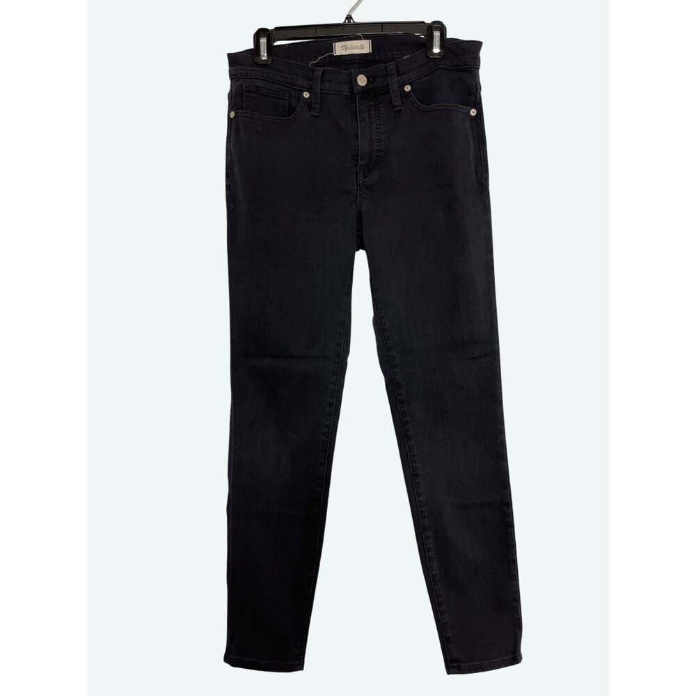 Madewell Womens 9" High-Rise Skinny Jeans‎ Size 29 Black Denim